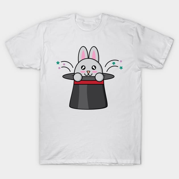 A Rabbit and a Magic Hat T-Shirt by Shelby Ly Designs